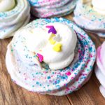 Permalink to: Cotton Candy Meringue Nests cotton candy meringue cookies