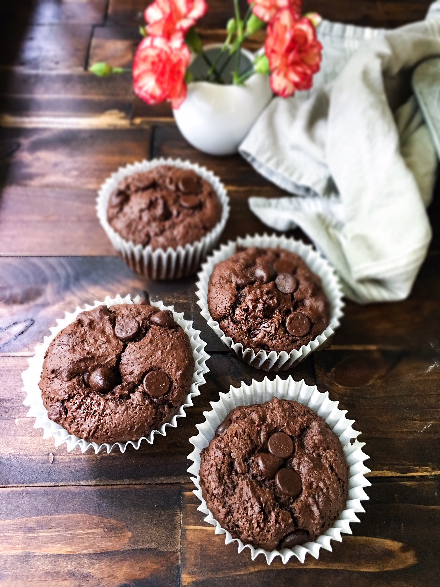 Rodelle Double Chocolate Muffins