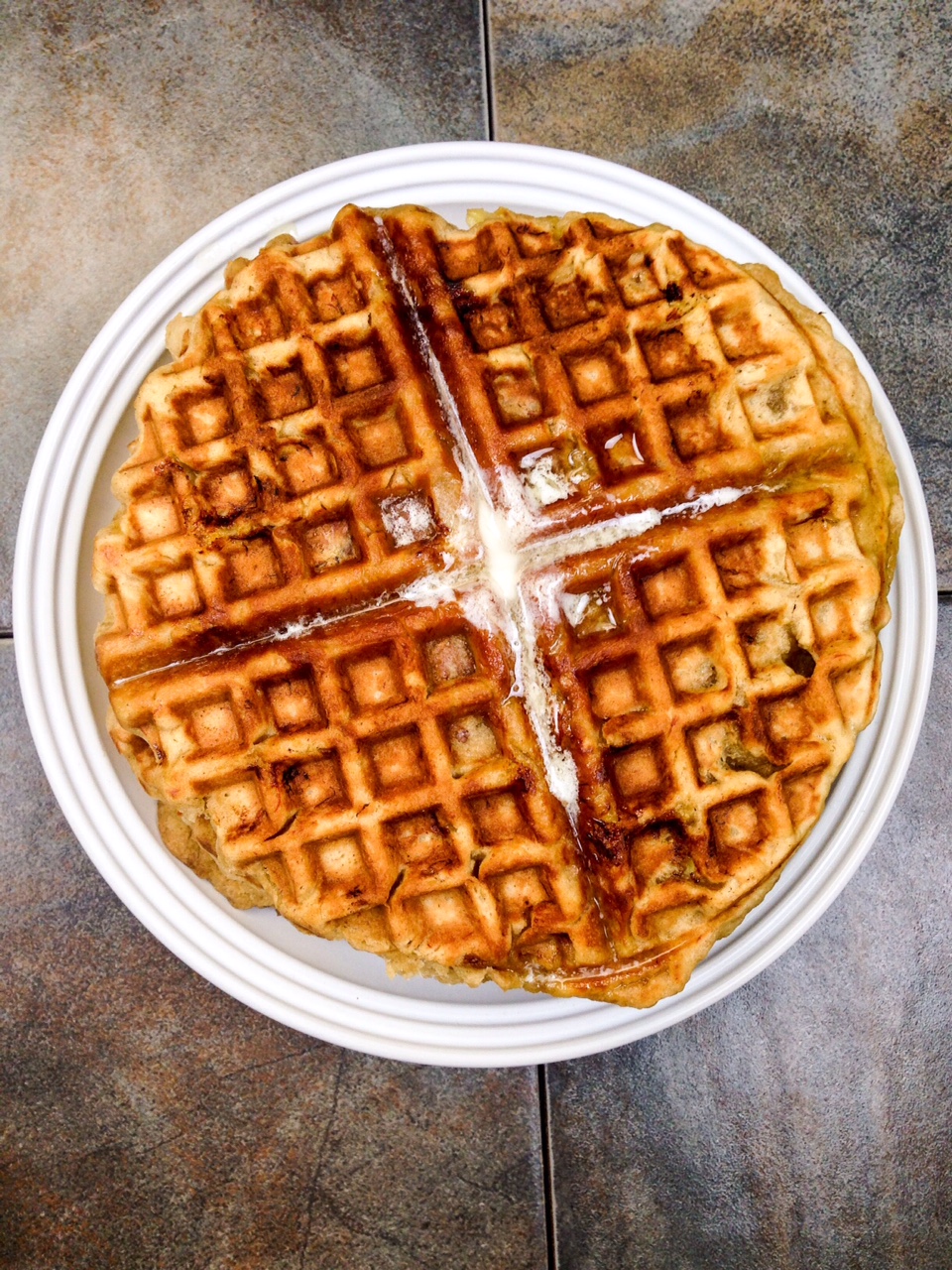 banana bread waffle