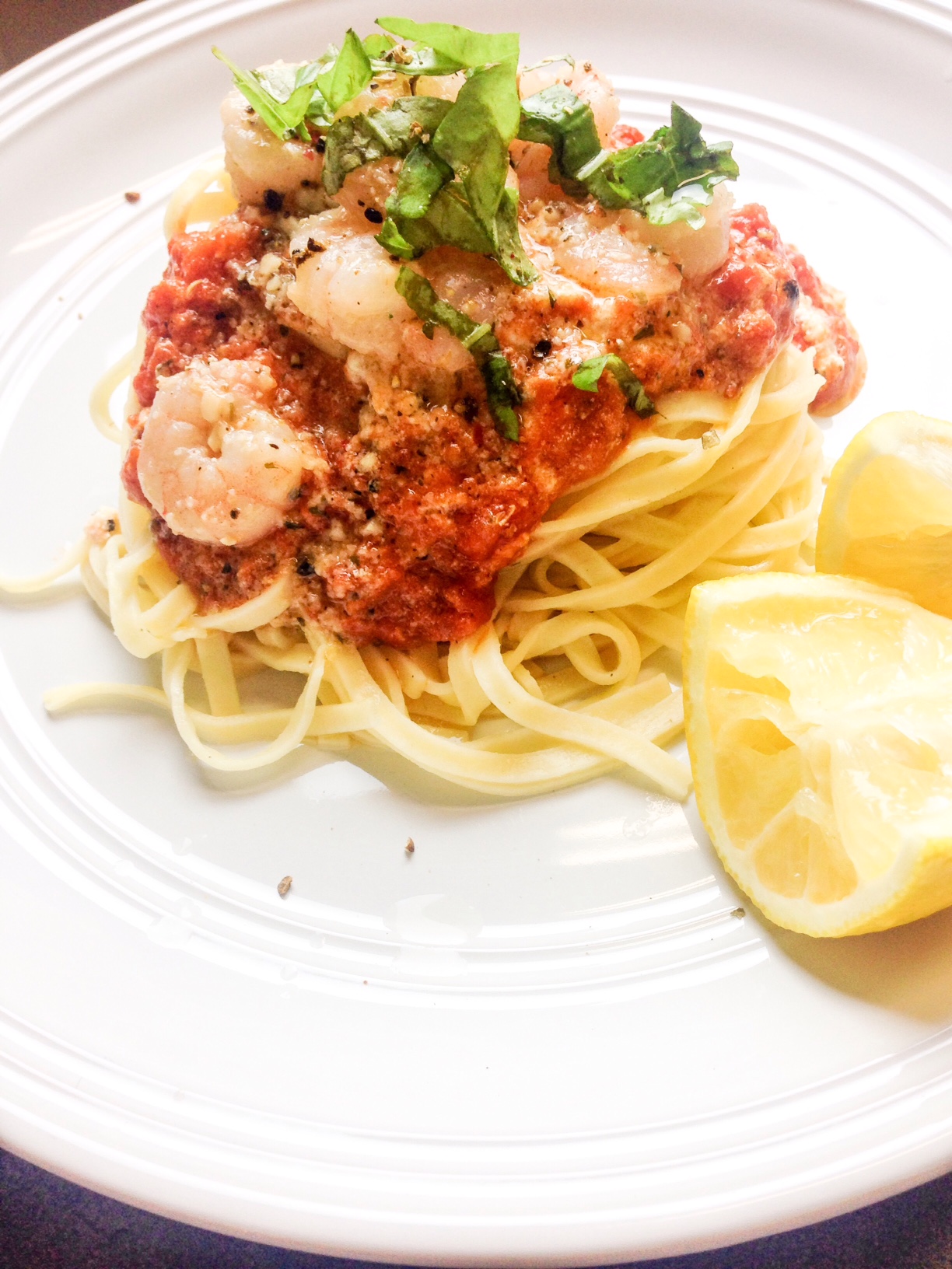 shrimp linguine