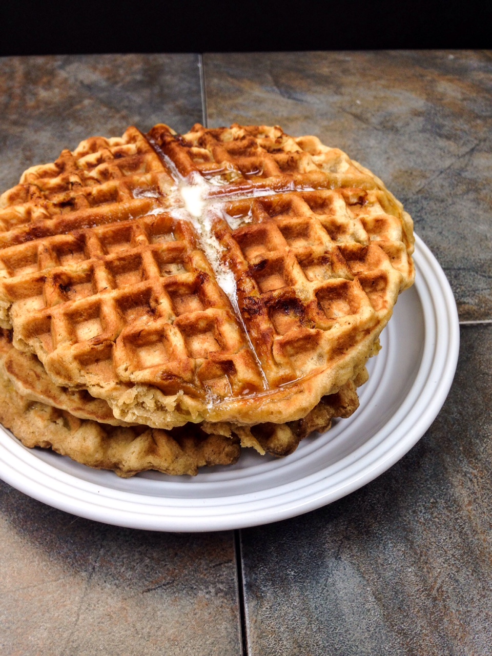 banana bread waffles