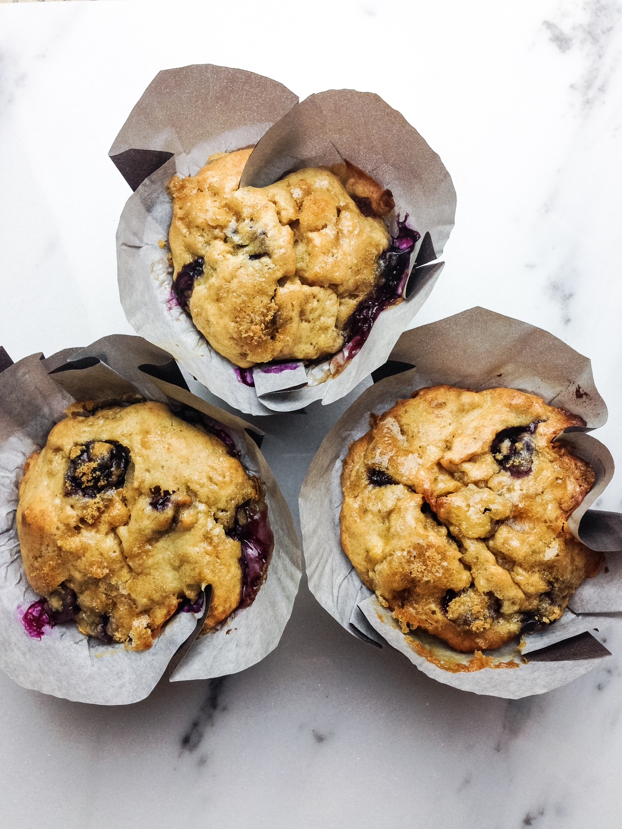 blueberry banana muffins