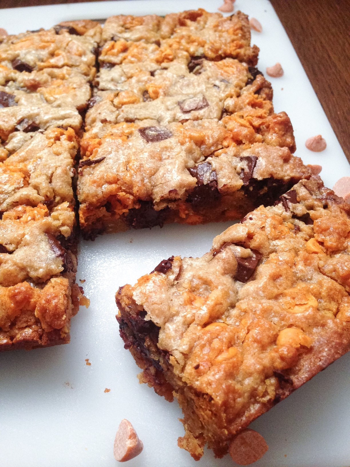 dark chocolate blondies