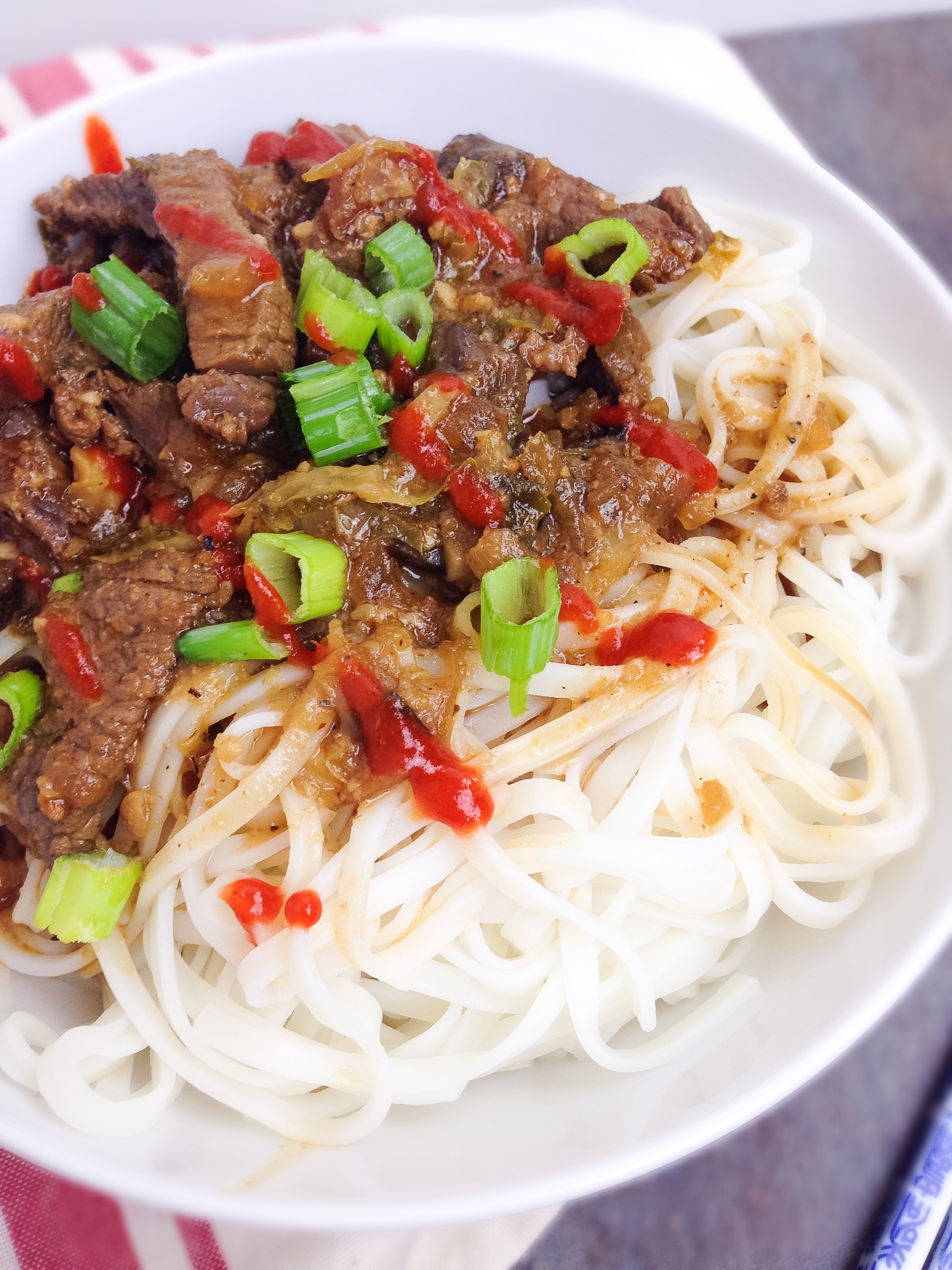 beef noodle bowl