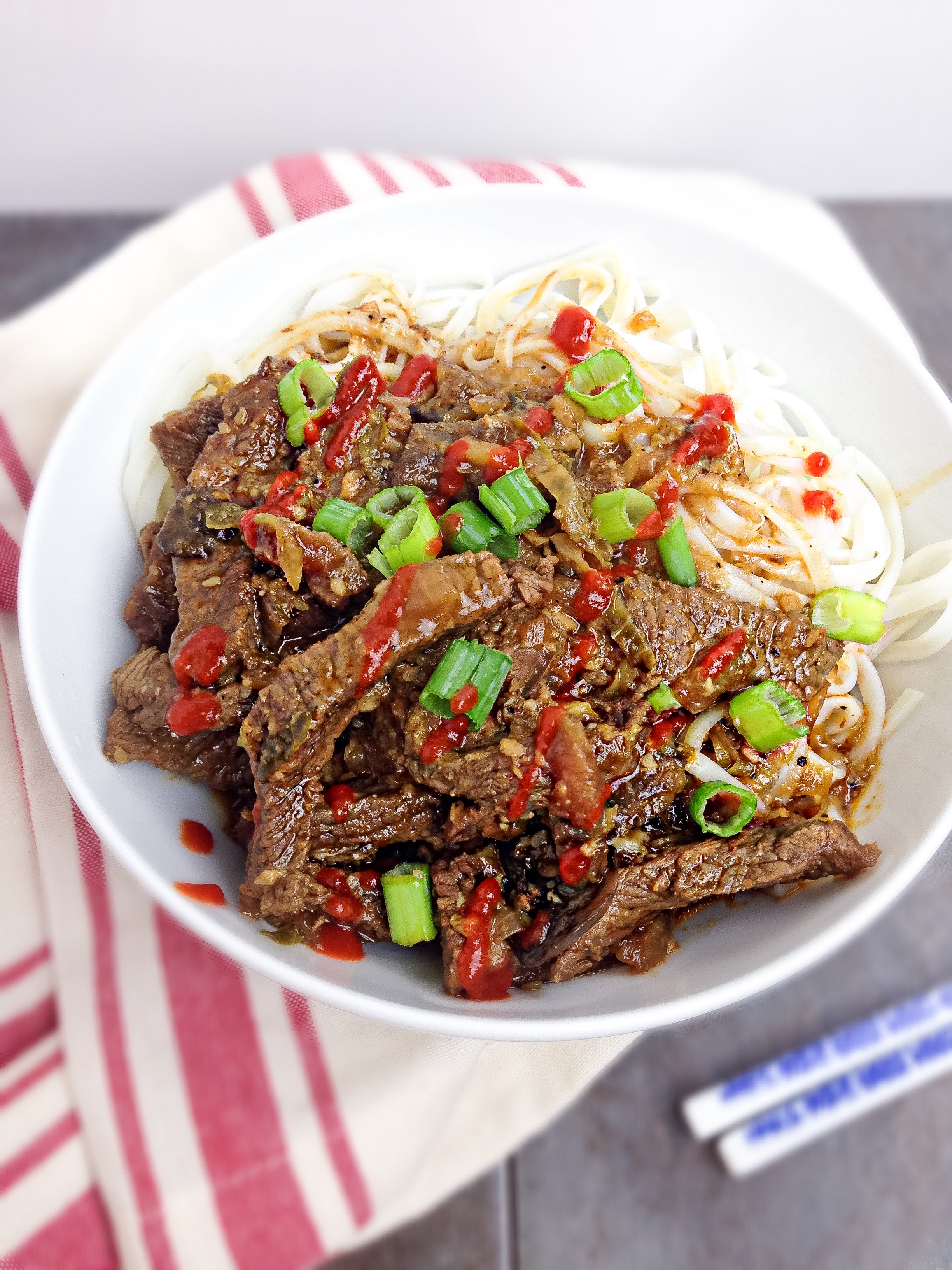 beef noodle bowl