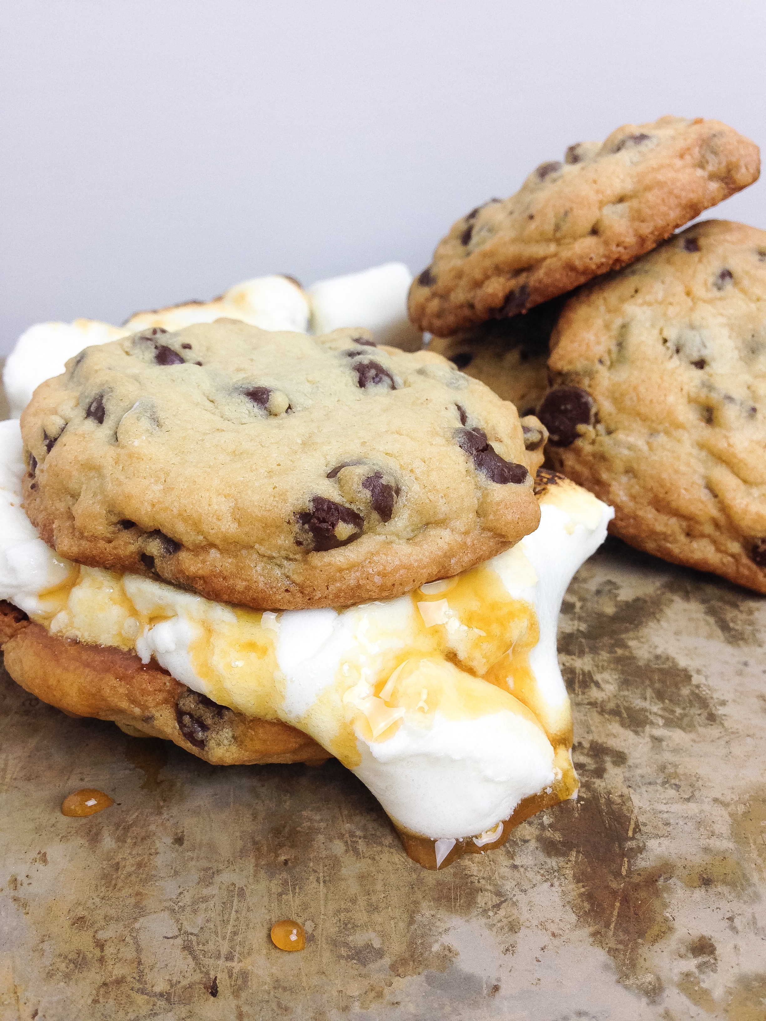 chocolate chip caramel smore