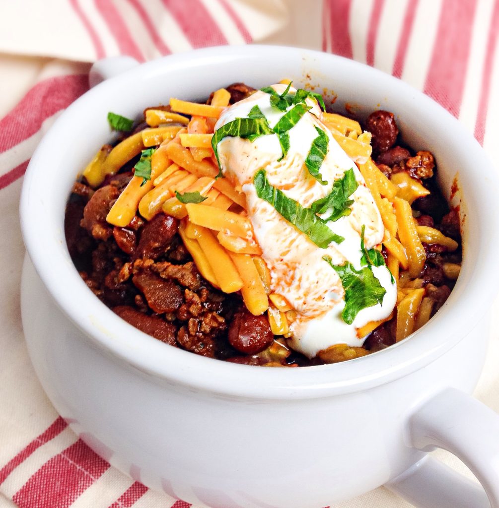 Spicy Mexican Chili - Kellie Rice Cakes