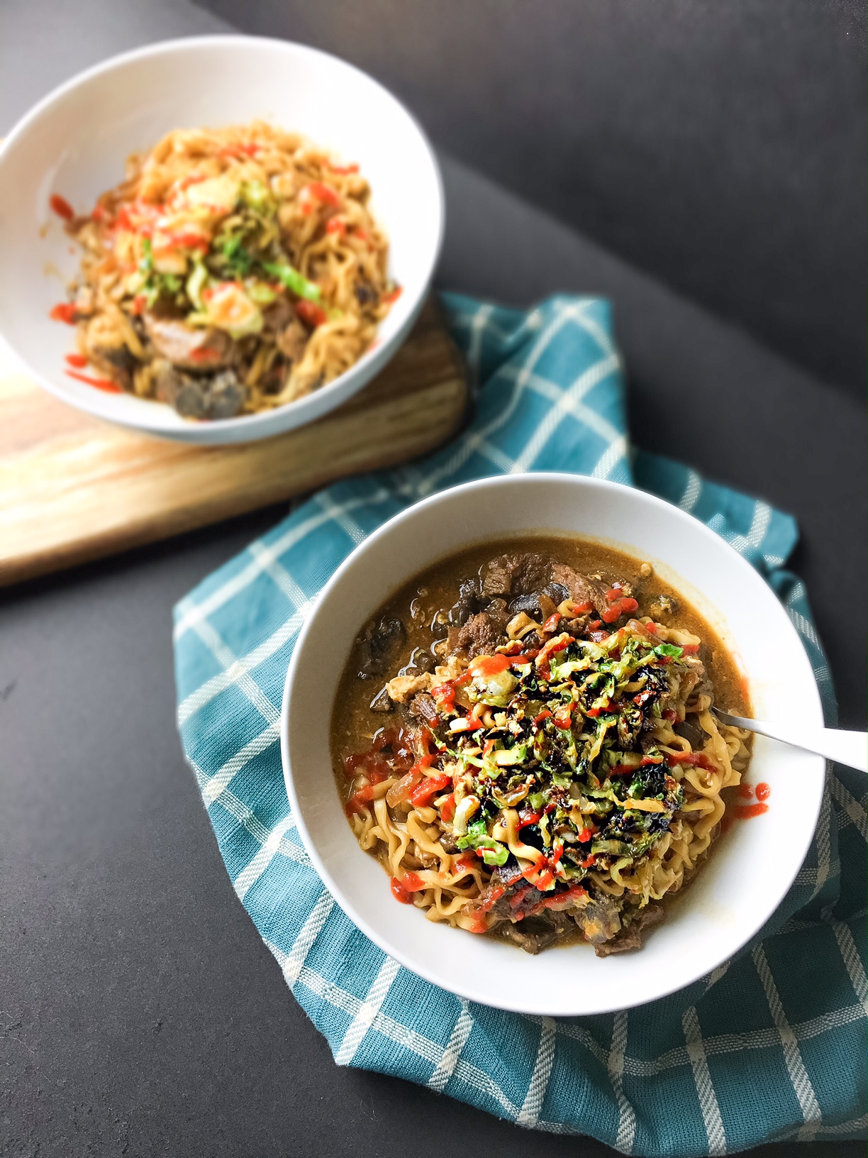 beef ramen bowl