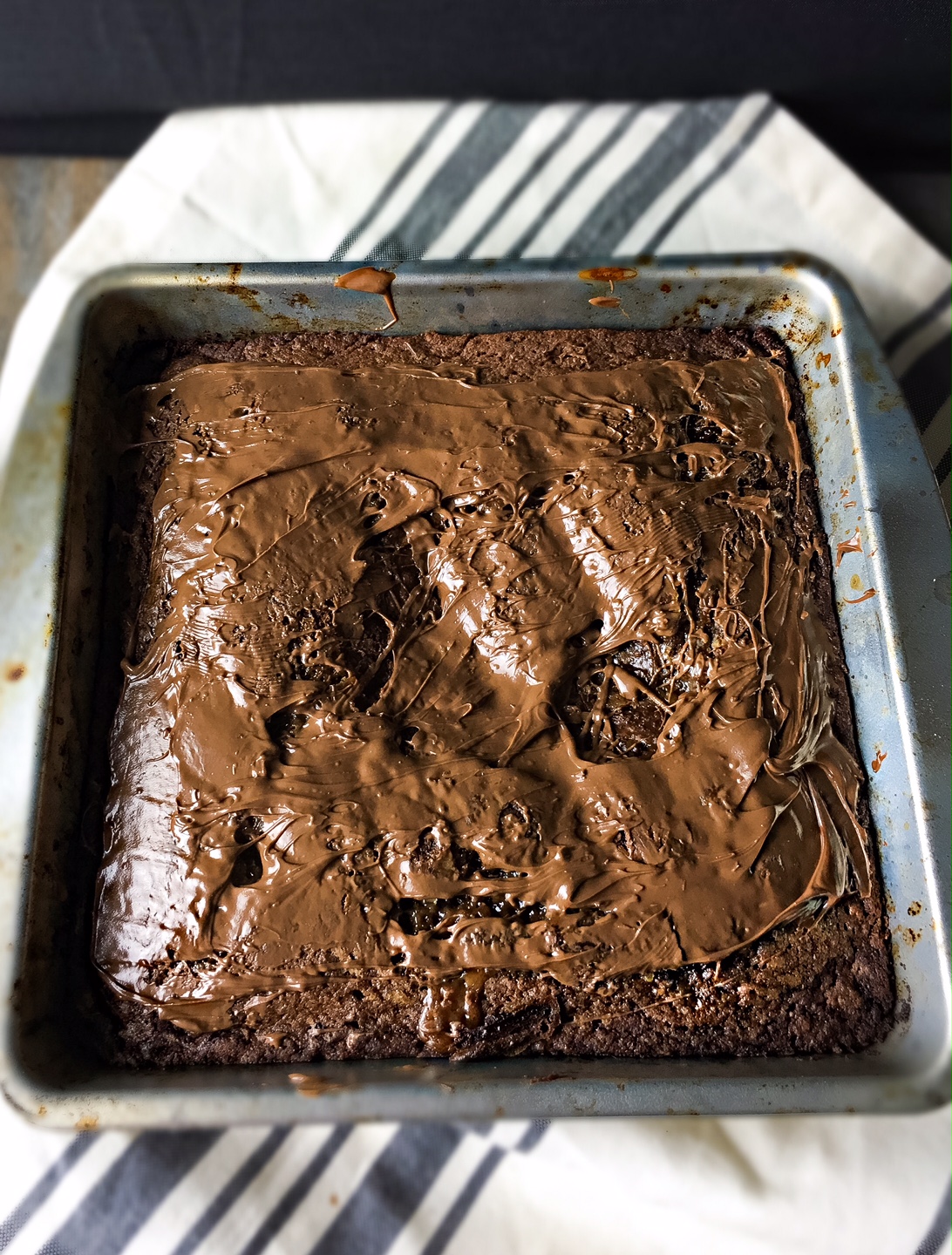 caramel nutella brownies