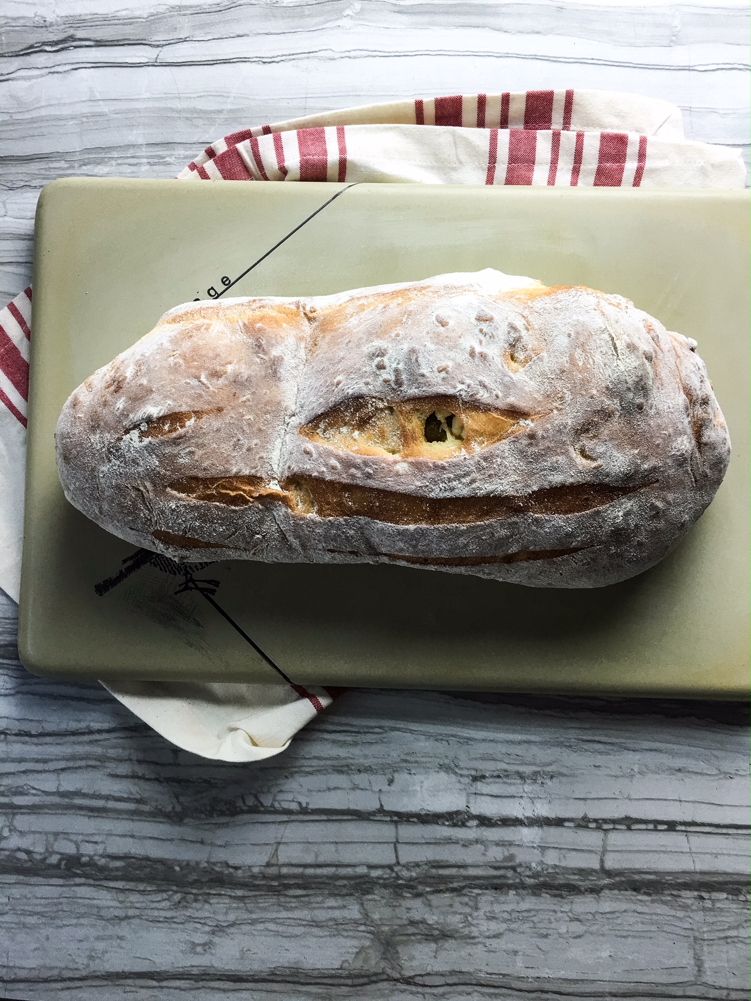 cheddar olive bread