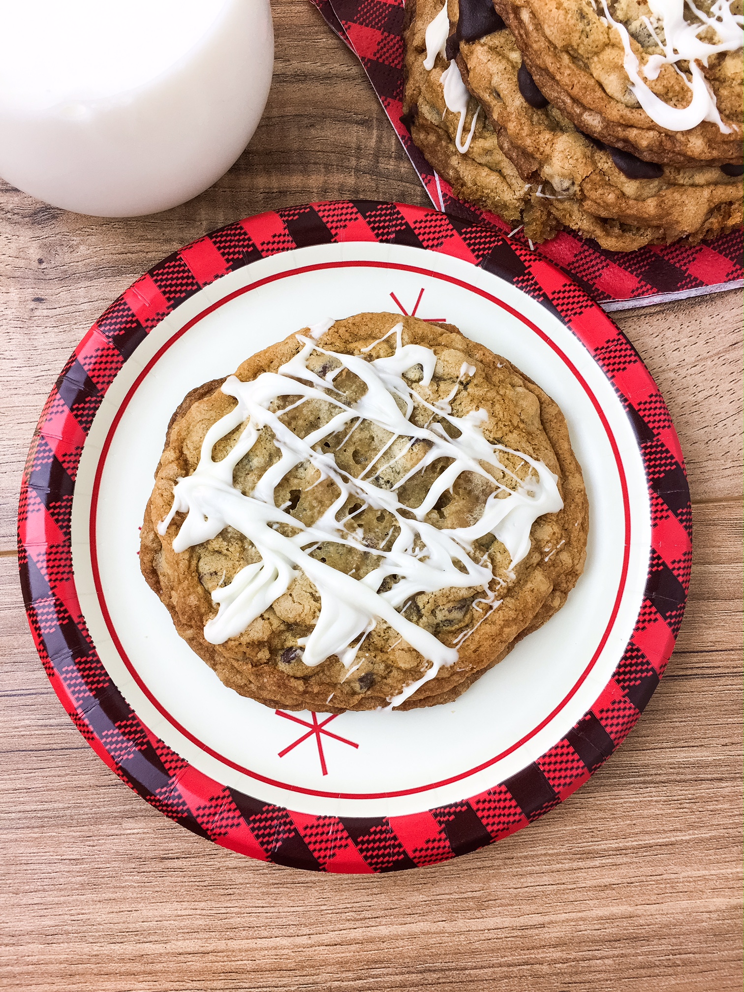 triple chocolate chip cookies