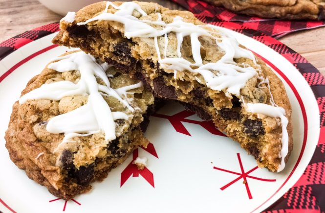 triple chocolate chip cookies