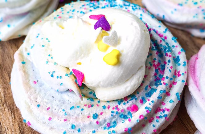 cotton candy meringue cookies