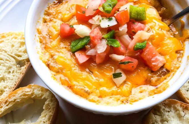 grilled corn and cheese dip