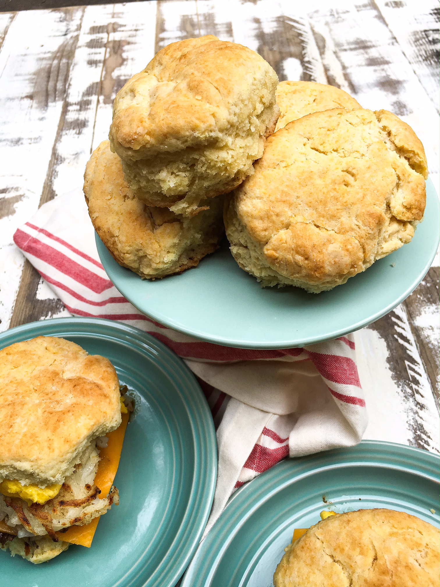 steak egg and cheese biscuits