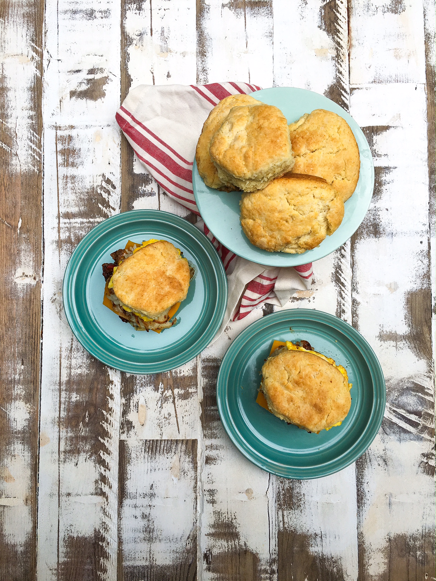 steak egg and cheese biscuits