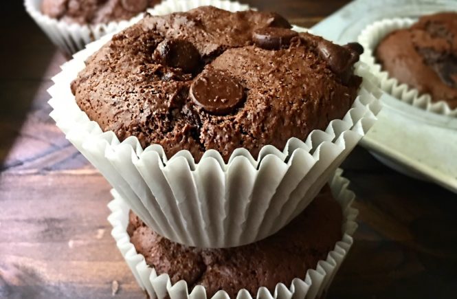Rodelle Double Chocolate Muffins