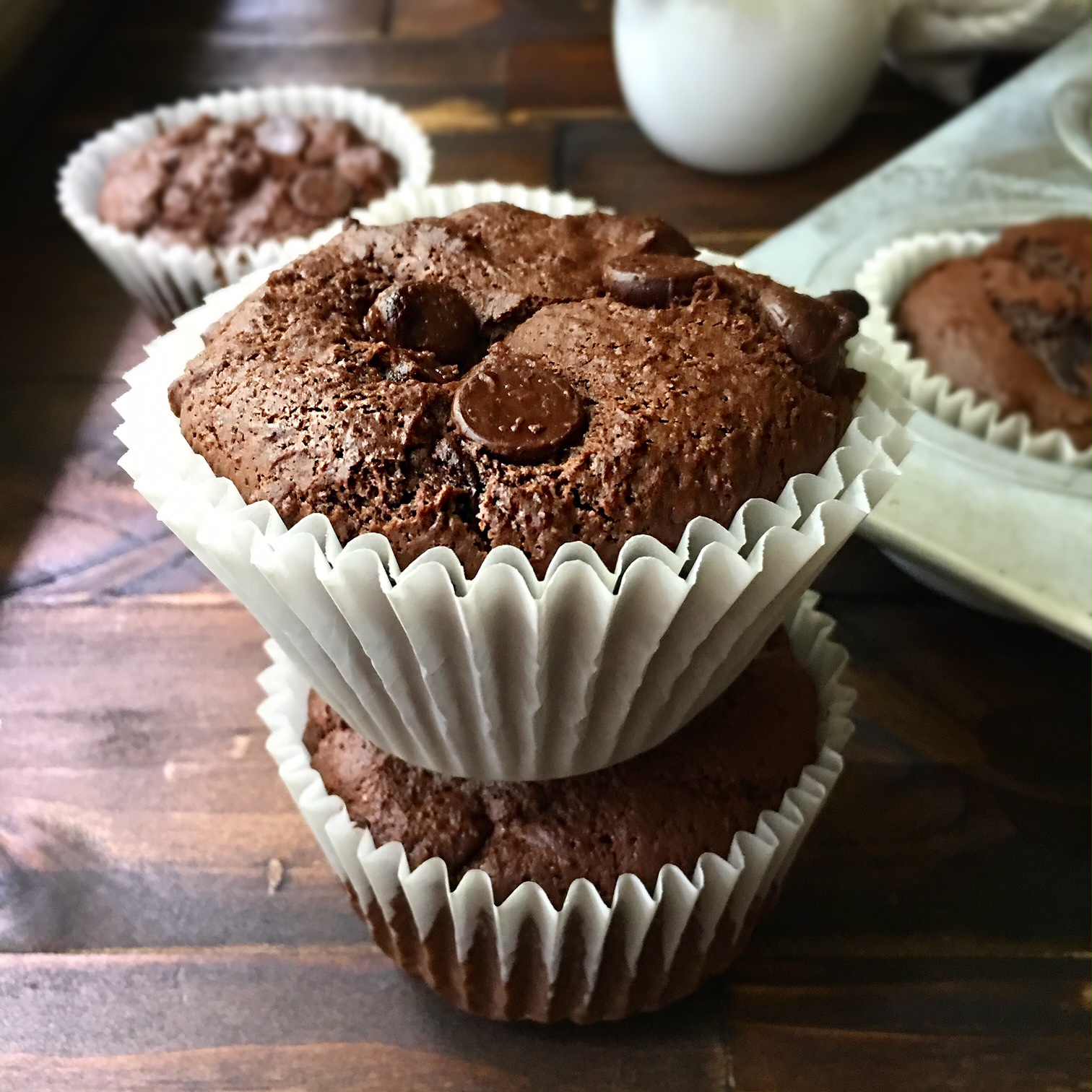 Rodelle Double Chocolate Muffins