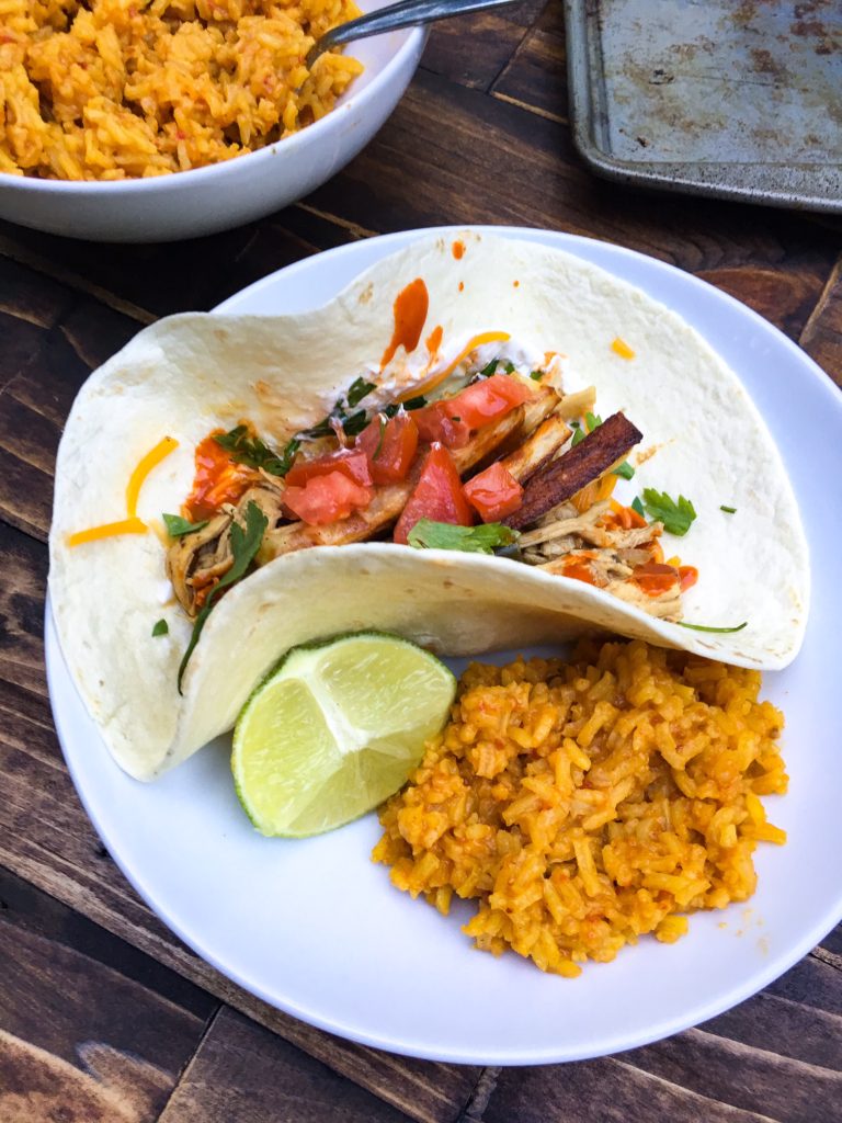 Roasted Chicken Jalapeno Tacos - Kellie Rice Cakes