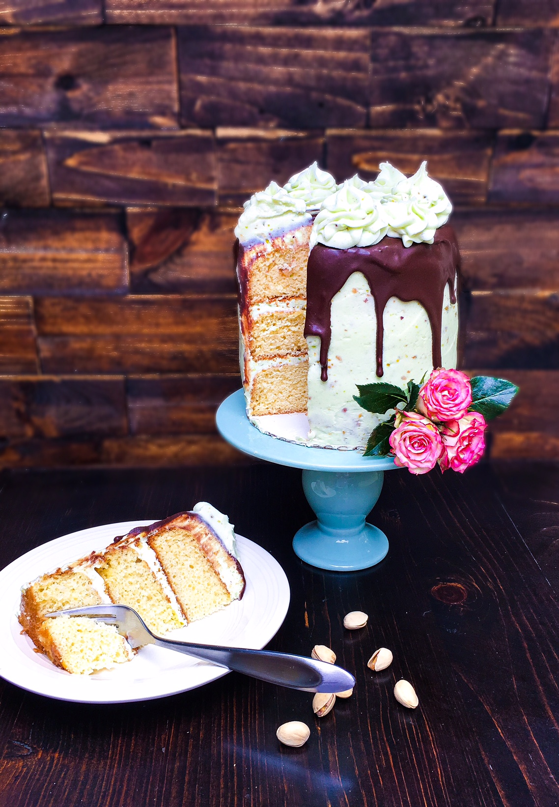 pistachio butter cake