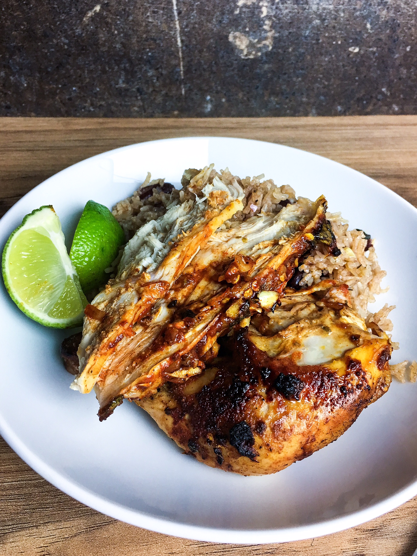 jerk chicken and rice