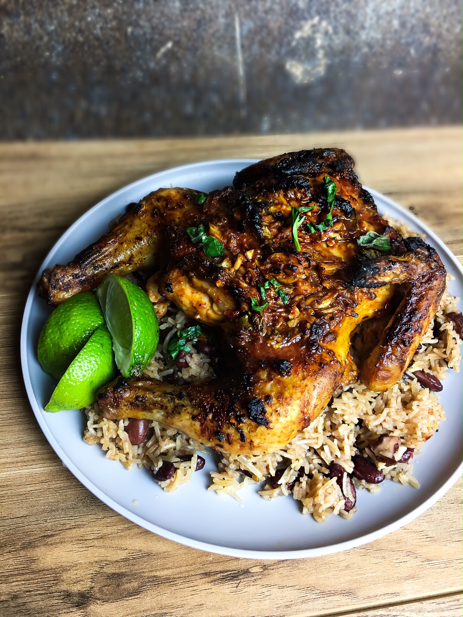 jerk chicken and rice