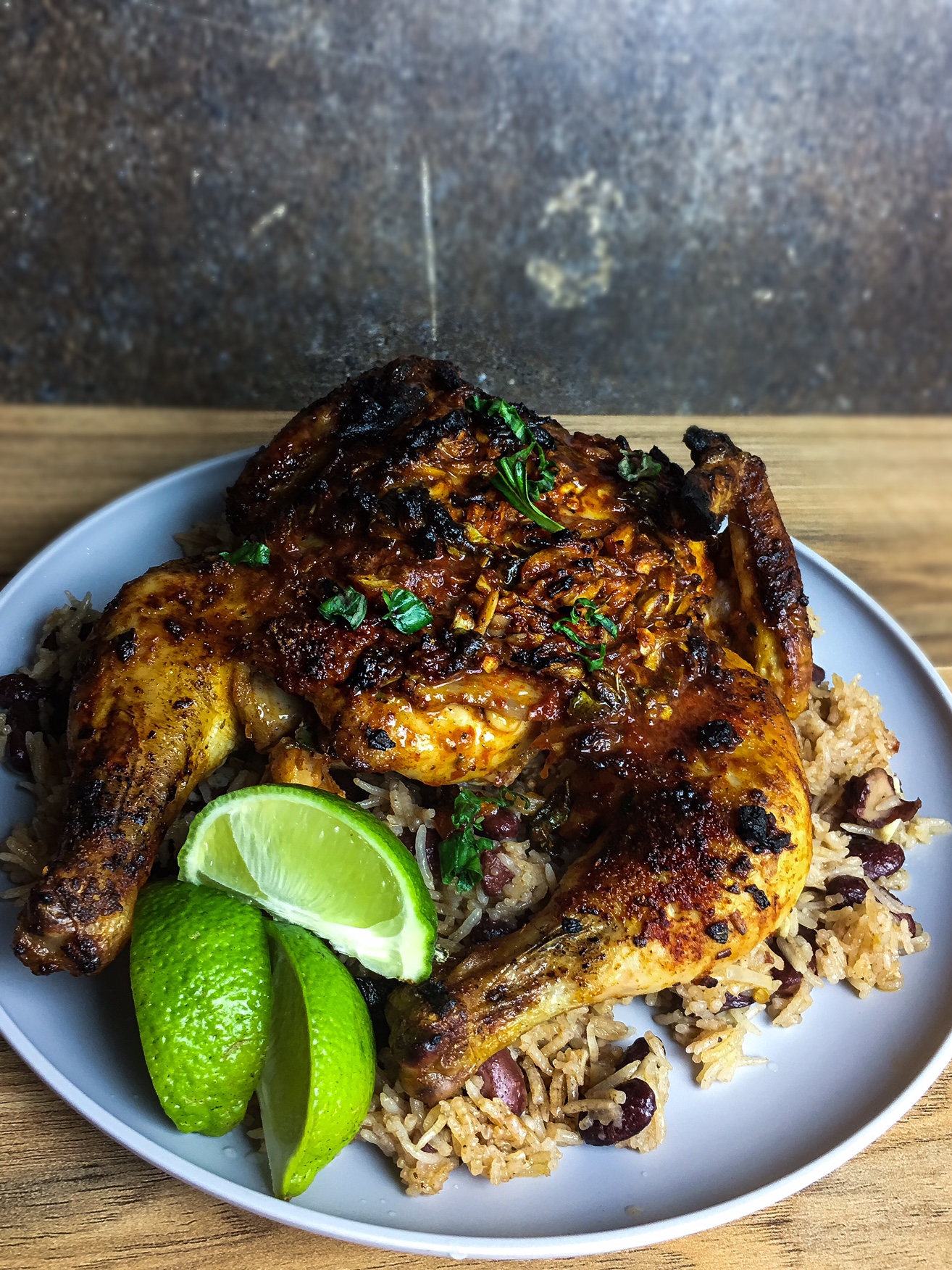 jerk chicken and rice