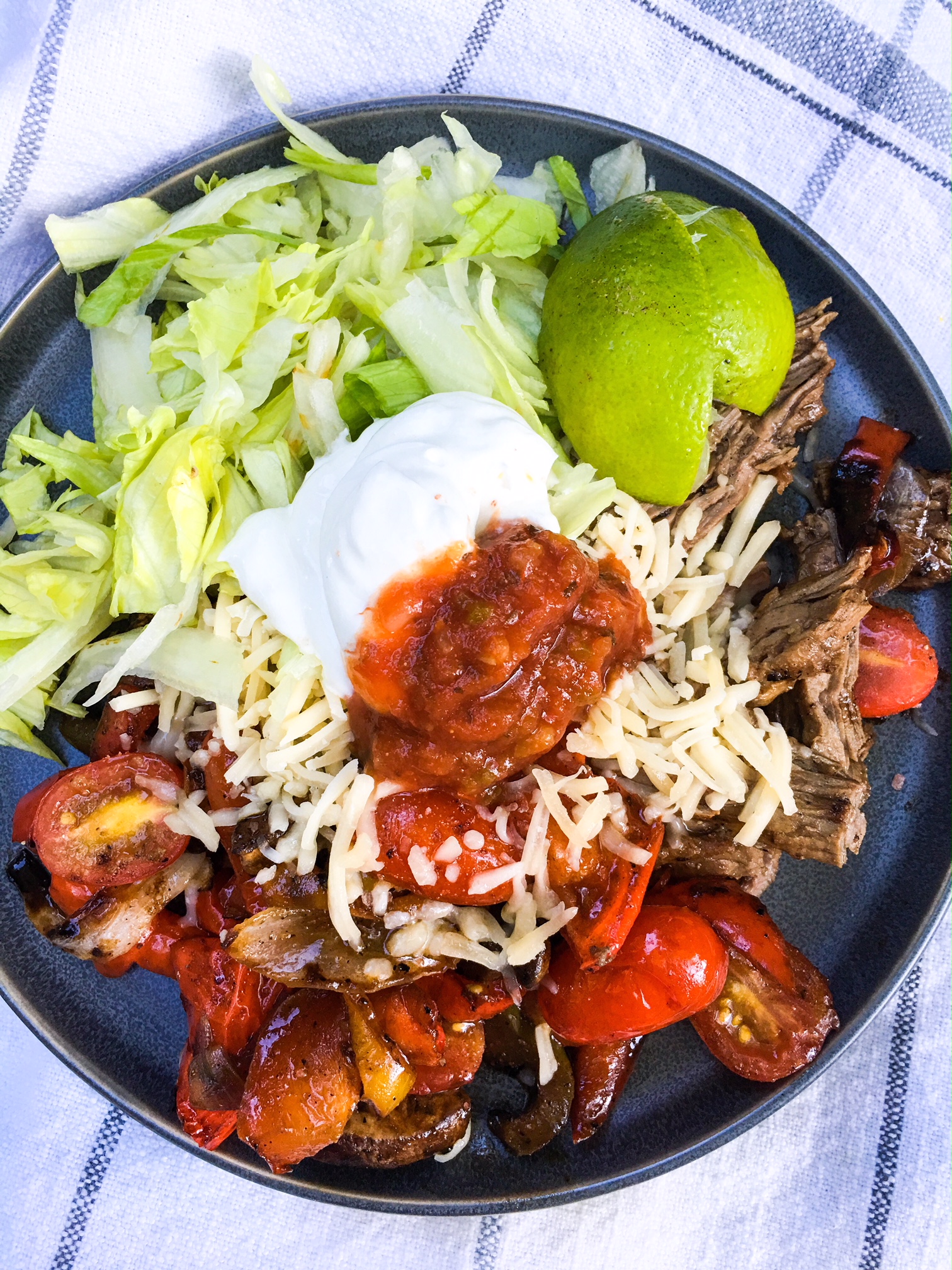 chicken thigh fajitas