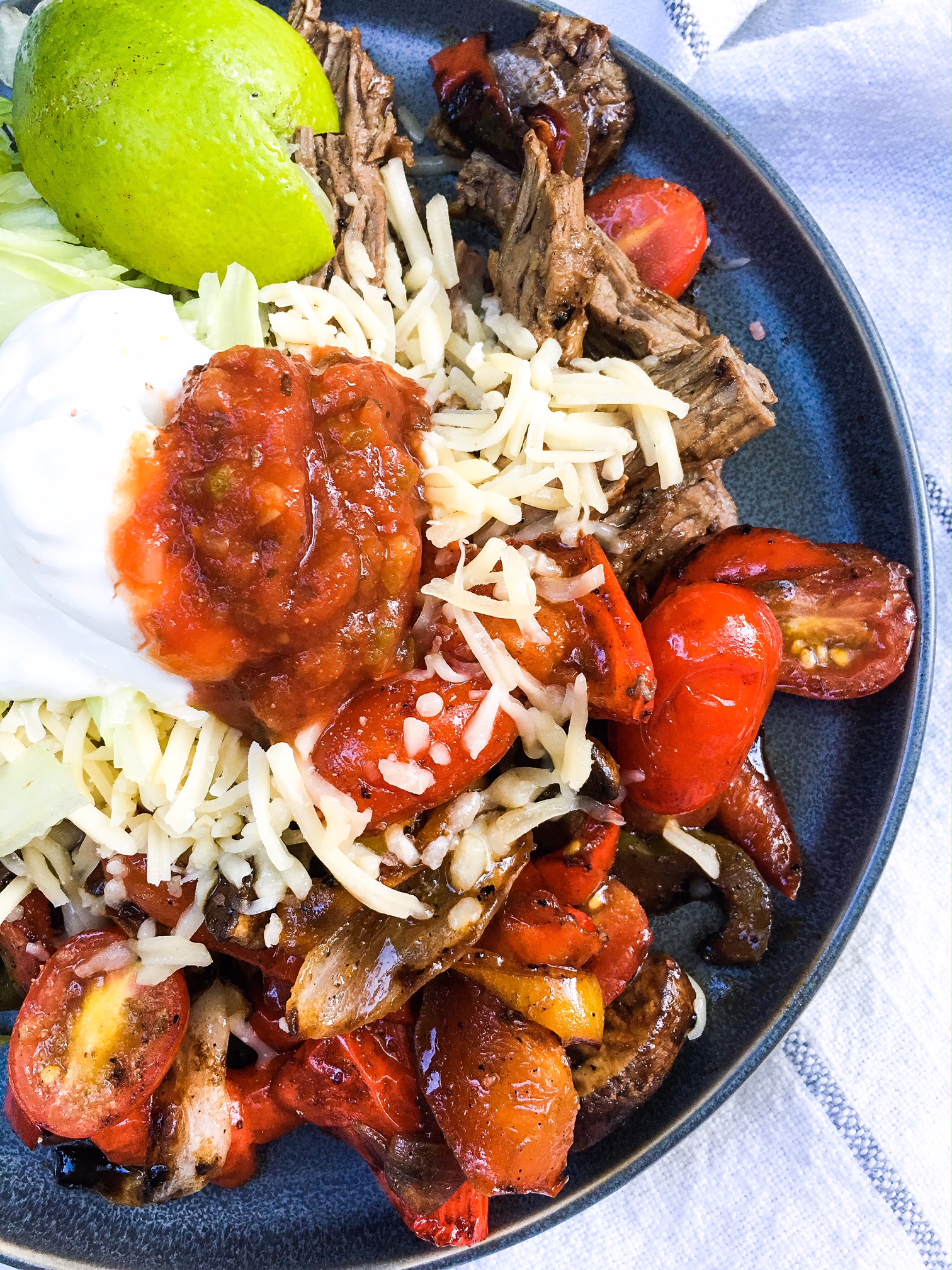 chicken thigh fajitas